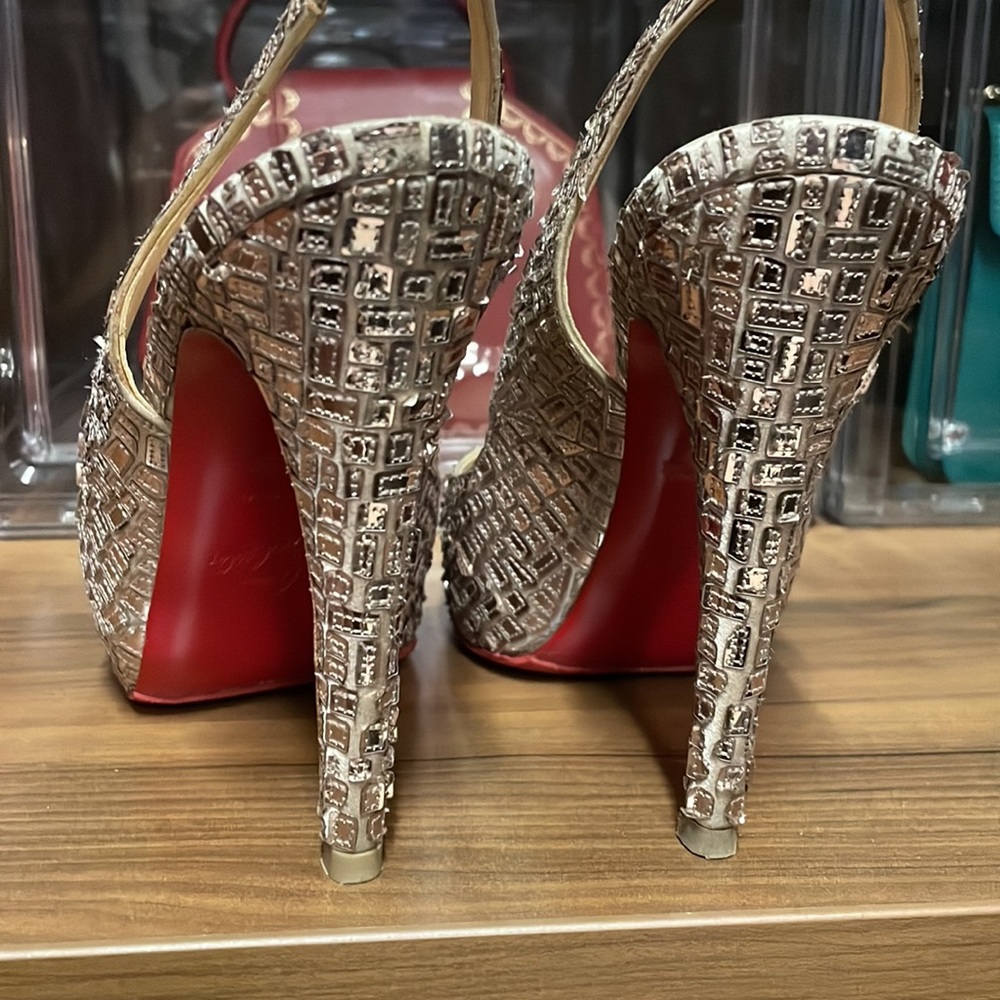 sparkly louboutin heels